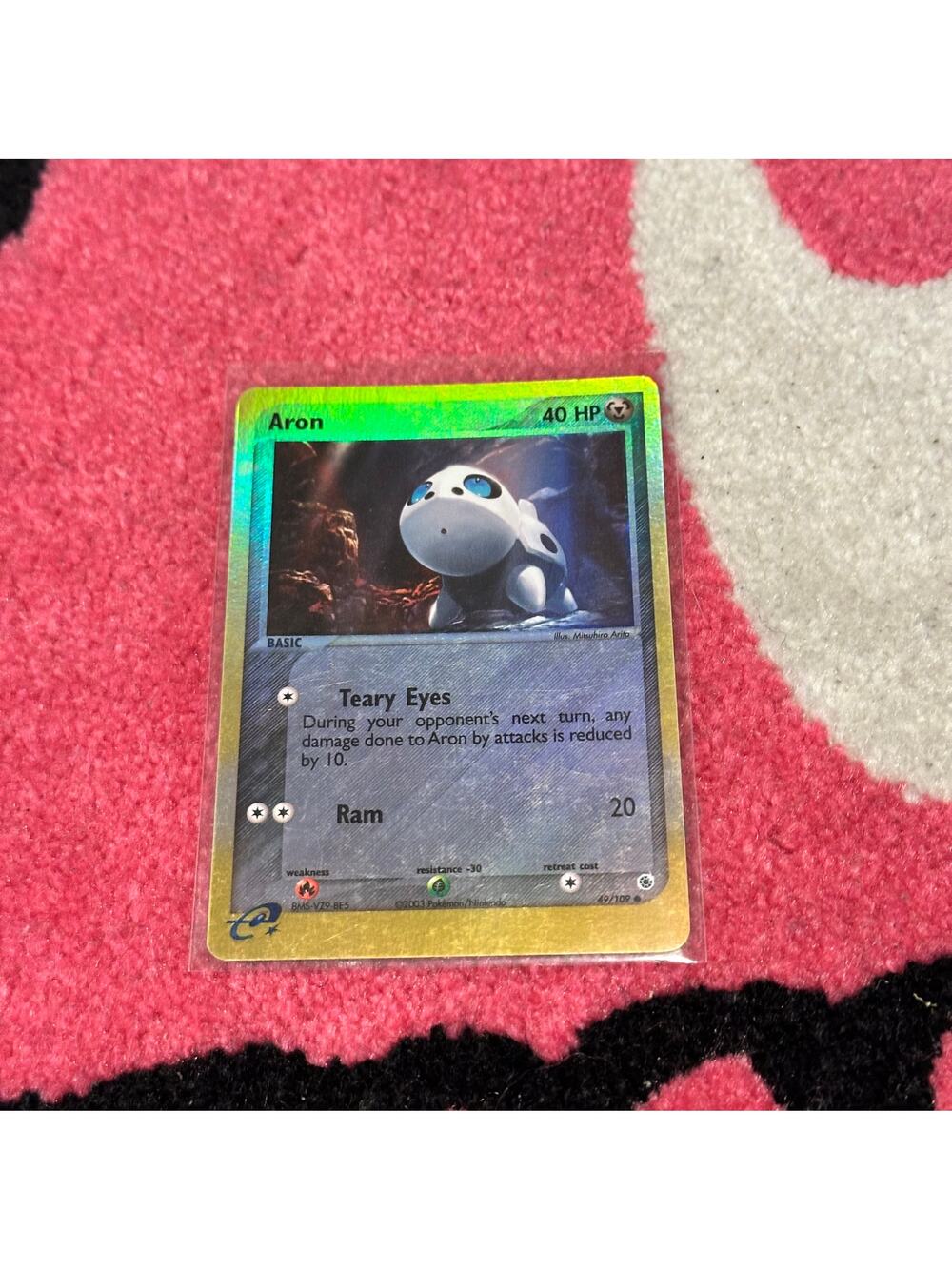 Aron [Reverse Holo] #49 – Pokémon Ruby & Sapphire – As Pictured